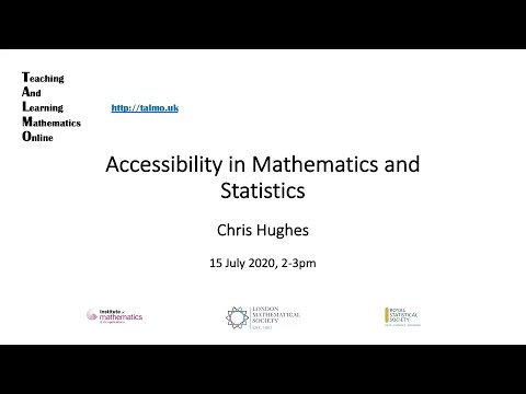Accessibility in Maths and Stats -- Chris Hughes