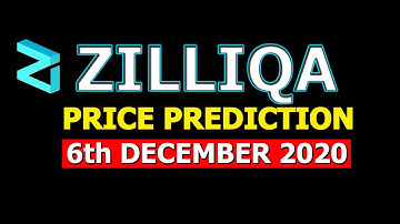 zilliqa zil price prediction and zil regression analysis 18% price rise ?   6th December 2020