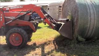Elevated goat hay feeder I made an elevated goat and sheep hay feeder to help eliminate waste of round bales of hay. Keeps the hay off the ground and the