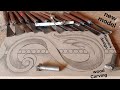 How to wood carving for beginners tutorial Carved design