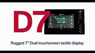D7 Dual Touch/Tactile Button Display in Demo Mode