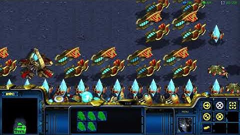 Starcraft Broodwar Remastered Protoss vs 7 Computers in Fast Infinite Map