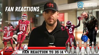 Hog Fans React to 34-14 Win Over LA Tech 🐗🎉