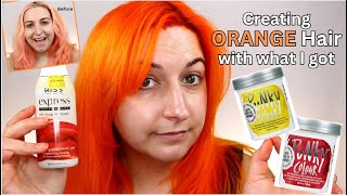 ORANGE HAIR REFRESH - Using Kiss express and Punky colour | Kirby Rose