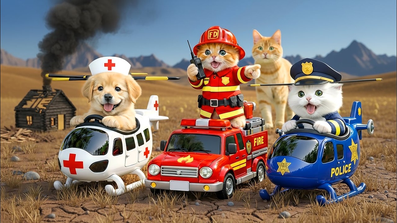 Mama Cat Trims Fur on the Farm and Makes Tiger Hat For Kittens At Home🐾🎩🐯