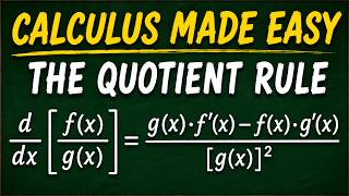 Calculus Made Easy: The Quotient Rule for Derivatives Explained