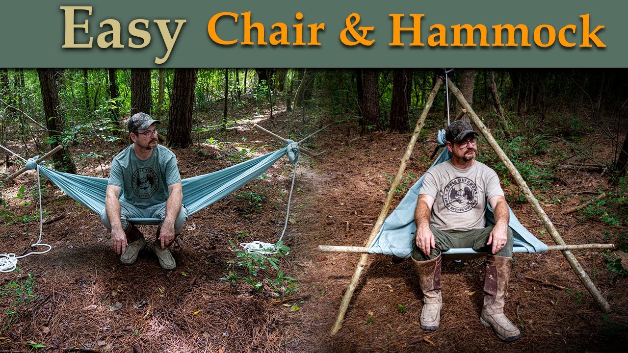 Crafting Your Own Bushcraft Chair and Hammock: A DIY Guide - YouTube