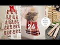 DIY Christmas tree advent calendar from palette wood