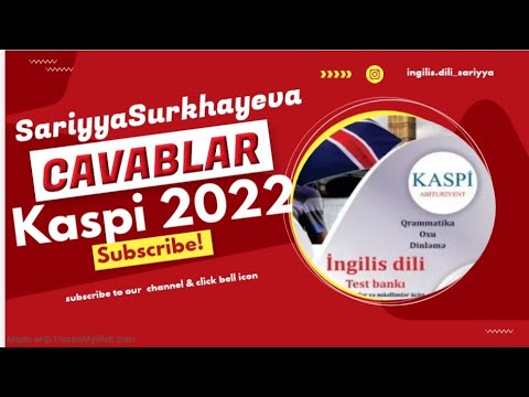 Kaspi 2022 yeni İngilis dili test bankının CAVABLAR #ingilisdili #kaspi #yeni #cavablar #2022 #test