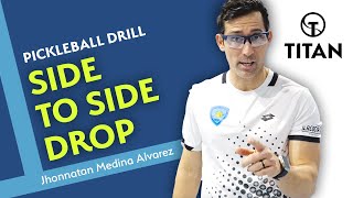 Pickleball Drill: Side to Side Drop, Titan ONE Pickleball Machine QR code, Jhonnatan Medina Alvarez