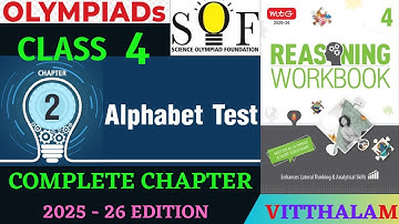 | Class 4 | Reasoning | Workbook | Chapter 2 | Alphabet | Test | MTG | 2025 - 26 |