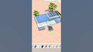 The sims 4 pool ideas with glass roof #sims4shorts #sims4ideas #sims4pool