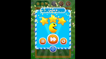 PAC-MAN Bounce - Puzzle Adventure Level 8 Walkthrough Solution