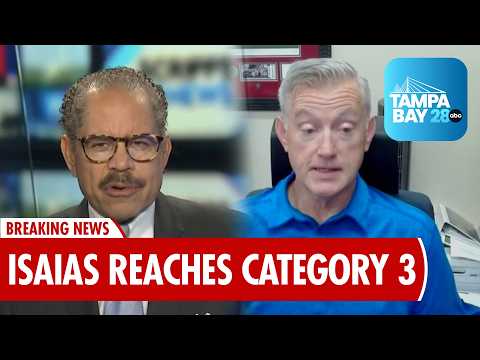 Hurricane Isaias Strengthens to Category 3 Near Florida Panhandle