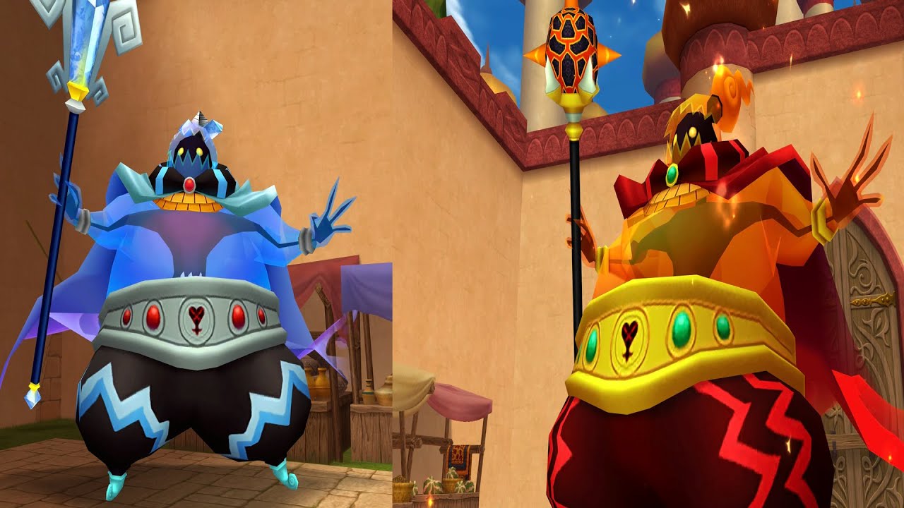 KH2 Blizzard Lord and Volcanic Lord (Agrabah) YouTube