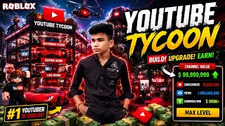Roblox YouTube Tycoon | MAX LEVEL Subscriber & Revenue Challenge