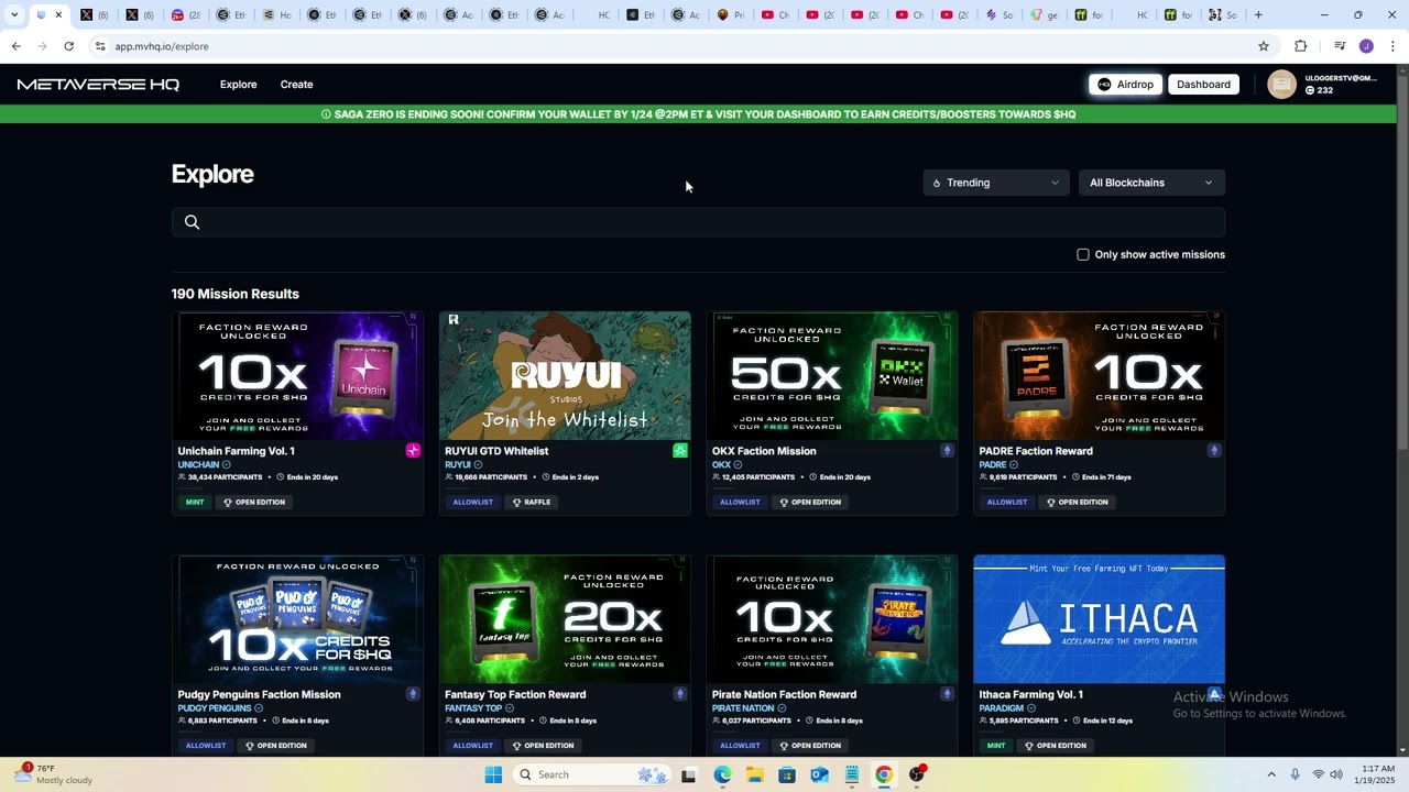 Get A Huge Multiplier On Your Metaverse HQ Airdrop. 7 Days Left. 