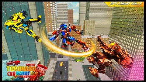 Robot Tornado Transform Shooting Games#2: Android Gameplay