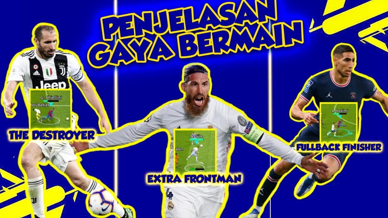 PENJELASAN 6 GAYA BERMAIN DEFENDER!! EXTRA FRONTMAN, FULLBACK FINISHER, DLL. - EFOOTBALL 2024 MOBILE