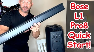 Bose L1 Pro8 Portable PA System Quick Start Guide