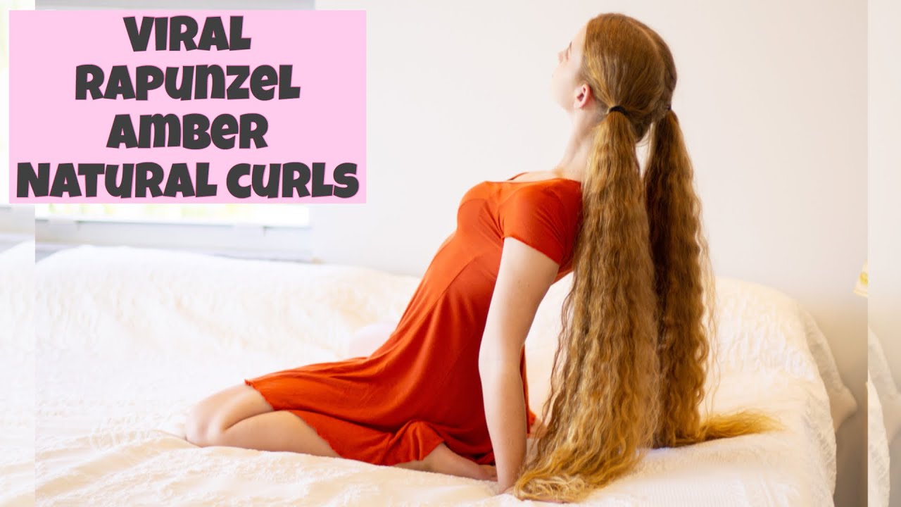 Вирусная рыжая Рапунцель с натуральными кудрявыми супердлинными волосами