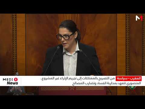من التصريح بالممتلكات إلى تجريم الإثراء غير المشروع.. المنصوري تتعهد بمحاربة الفساد وتضارب المصالح