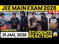 JEE Mains 2026: 21 Jan Shift 2 Exam Kota Students LIVE Reaction | Paper Level, Weightage, Cutoff