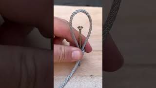 Como prender um cabo de aço facilmente