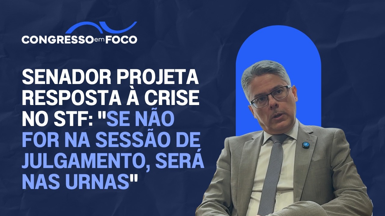 Senador projeta resposta à crise no STF: "se não for na sessão de julgamento, será nas urnas"