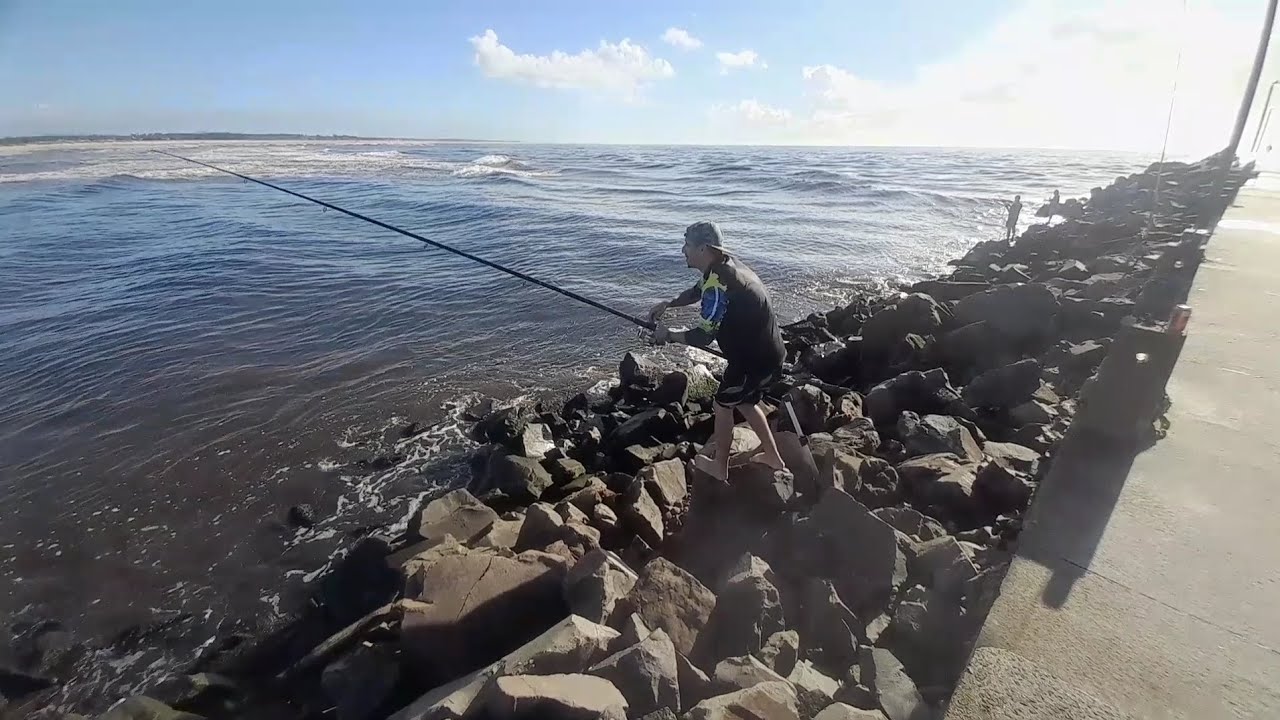 Part.2 Final da pescaria com umas briga boa com  Bagres.. Torres Rio Grande do Sul. 