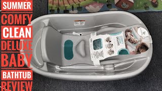 Summer Comfy Clean Deluxe Baby Bathtub Review #baby #babytub #babybath #babybathtub #infant #toddler