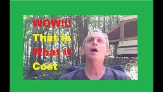 $$$ How much does it COST TO LIVE in a pop-up camper July $$$