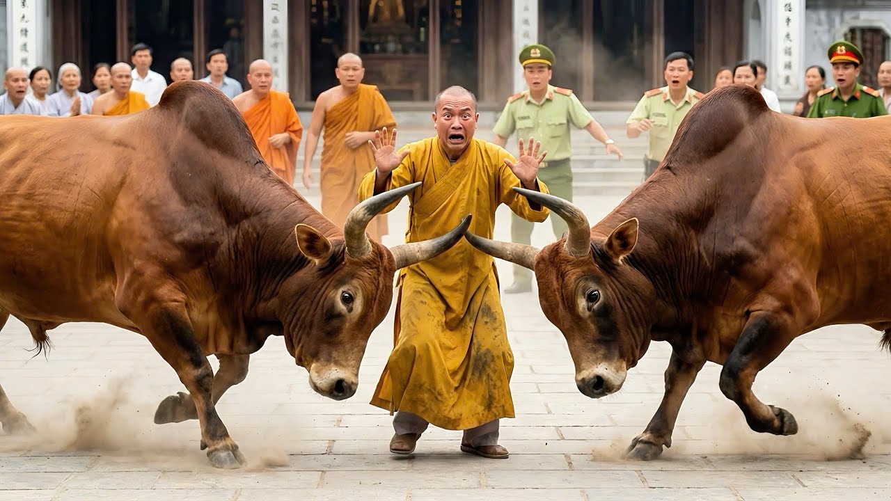 2 Con Bò Đột Ngột Lao Vào Chùa Húc Vào Sư Thầy Đang Làm Lễ Cầu Siêu Và Bí Mật Ẩn Sâu Sau Đó