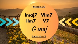 33 Giro Di Accordi Imaj7-Vim7-Iim7V7 In Tonalità Sol Maggiore. 44.