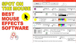 Spot on the Mouse - Mouse Pointer And Keyboard Action Visualization Software screenshot 1