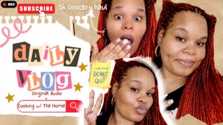 5k Grocery Haul + Frying chicken + cleaning + dancing + w/ some original audio + yapping JOIN ME