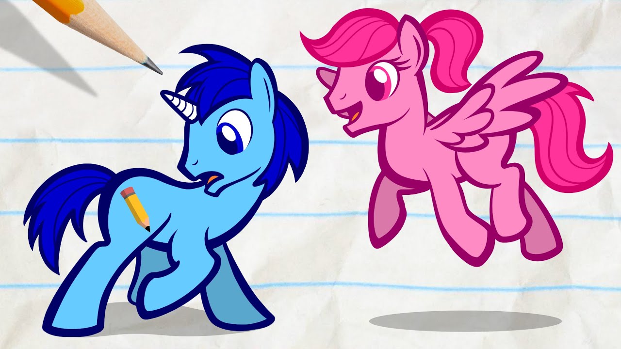 Pencilmate & Pencilmiss 🐎 The Little Ponies 🐎 My 2020 Compilation 💞 Cartoons