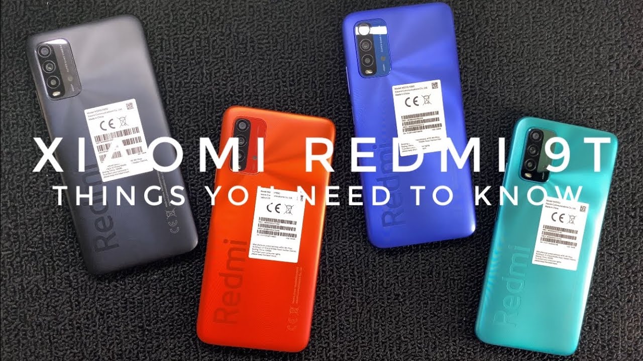 Xiaomi Redmi 9T Unboxing, Quick Specs and All Color Comparison / Gray,  Blue, Green and Orange