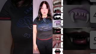 Cómo serían tus colmillos vampiro #shorts