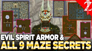 Beat all 9 Labyrinths for the Evil Spirit Armor Set in Tears of the Kingdom  Locations & Set Bonus