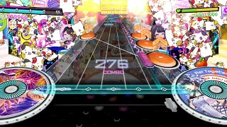 HapiRing Expert Perfect FC D4DJ Groovy Mix
Difficulty: 13+
Happy Around’s original song, new song add to go with the current event. Fun fast paced song for Happy Around this time, has some tricky patterns such as the triplet disc scratch scrub going into a scratch w/fader crystal note when the song goes into the chorus. HapiRing Expert Perfect FC D4DJ Groovy Mix