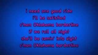 Oklahoma Borderline - Vince Gill Lyrics [on screen] chords