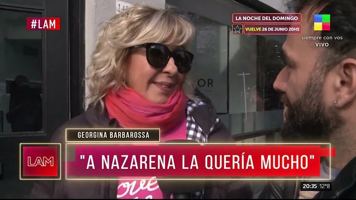 Sigue el cruce entre Georgina Barbarossa y Nazaren...