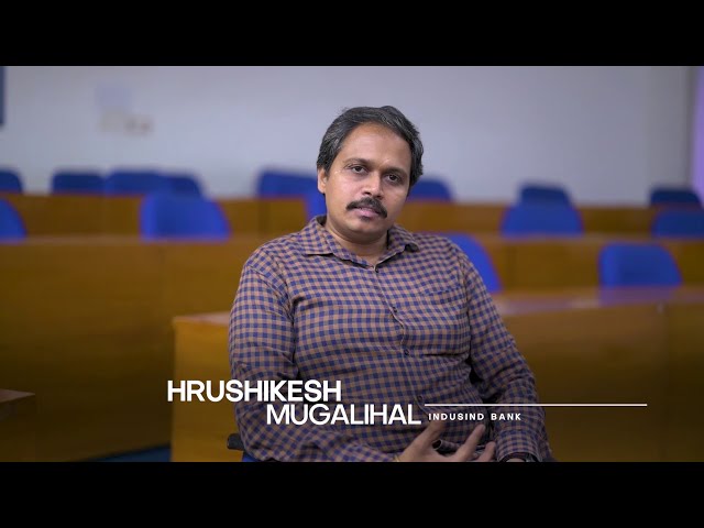 Mr. Hrushikesh Mugalihal, the Branch Manager at IndusInd Bank, is an Alumni of KIM