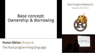 Florian Gilcher — The Rust programming language (Rust Hungary Kickoff, 2017-09-23)