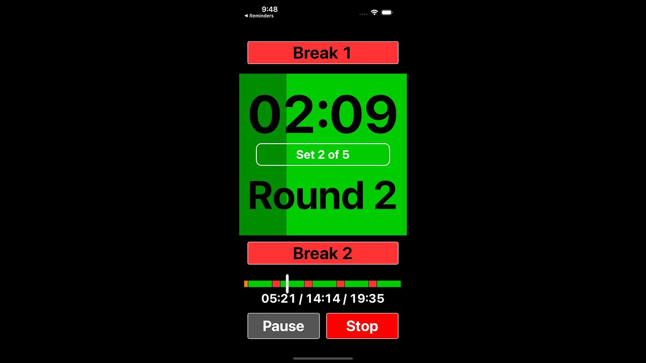 App Demo - Personal Interval Timer - YouTube