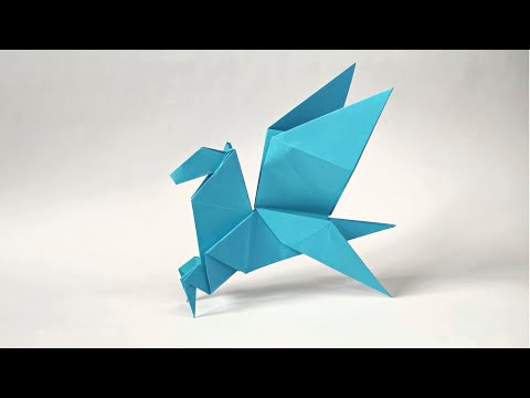 Origami PEGASUS tutorial | How to make a paper pegasus