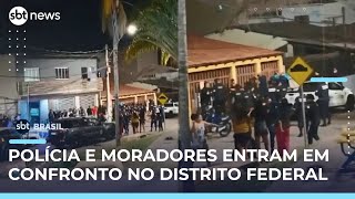 Confusão em festa no DF termina com PM agredido e cinco detidos | #SBTBrasil