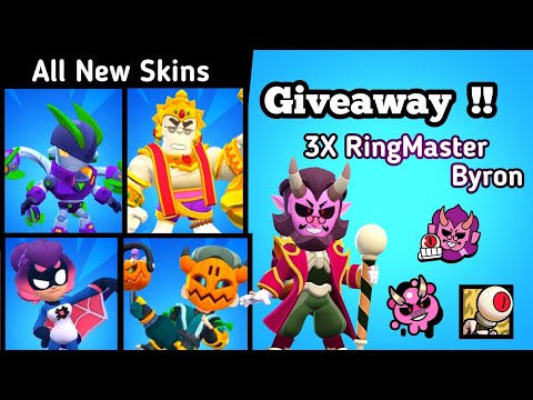 3x RingMaster Byron Giveaway & All new Skins from Brawl Talk #RingmasterByronGiveaway #BizarreCircus