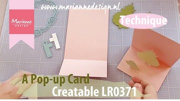 A Pop-up Card with the LR0371 | Marianne Design card shape | Cardmaking Die Cutting